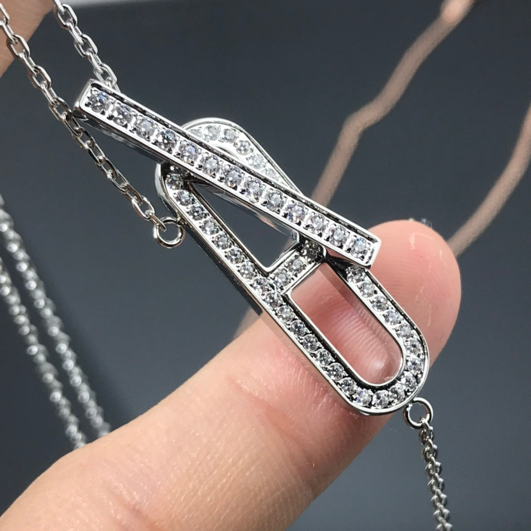 [Plus&Max]HM NECKLACE PLATINUM ROSE GOLD DIAMOND