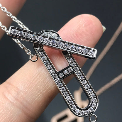 [Plus&Max]HM NECKLACE PLATINUM ROSE GOLD DIAMOND
