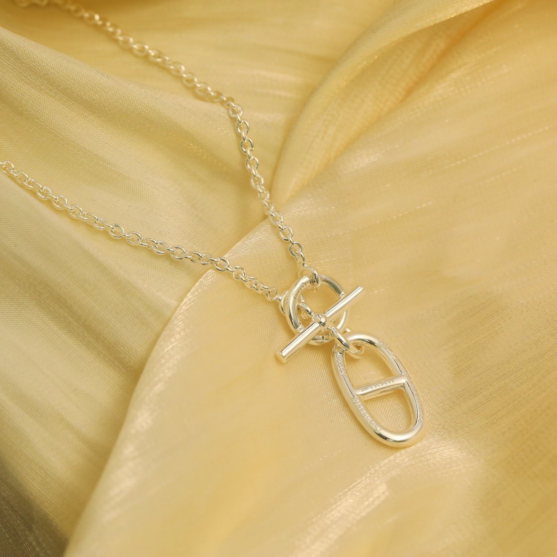 [Plus&Max]HM CHAINE D'ANCRE PENDANT NECKLACE STERLING SILVER