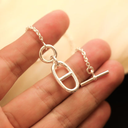 [Plus&Max]HM CHAINE D'ANCRE PENDANT NECKLACE STERLING SILVER
