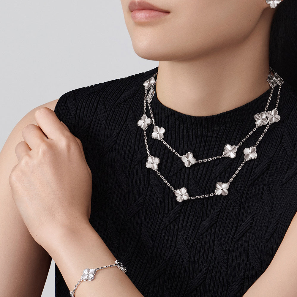 [Plus&Max]CLOVER 20 MOTIFS DIAMOND SILVER
