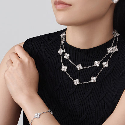 [Plus&Max]CLOVER 20 MOTIFS DIAMOND SILVER