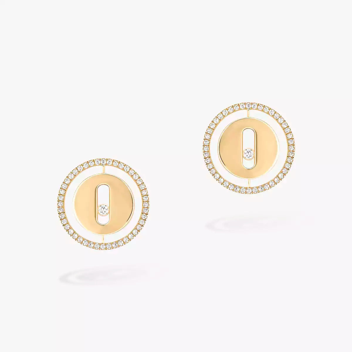 [Plus&Max]Lucky Move Diamond Earrings