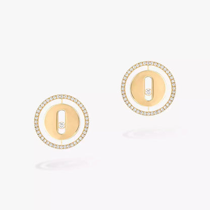 [Plus&Max]Lucky Move Diamond Earrings