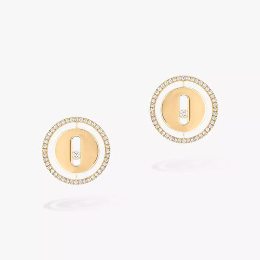[Plus&Max]Lucky Move Diamond Earrings