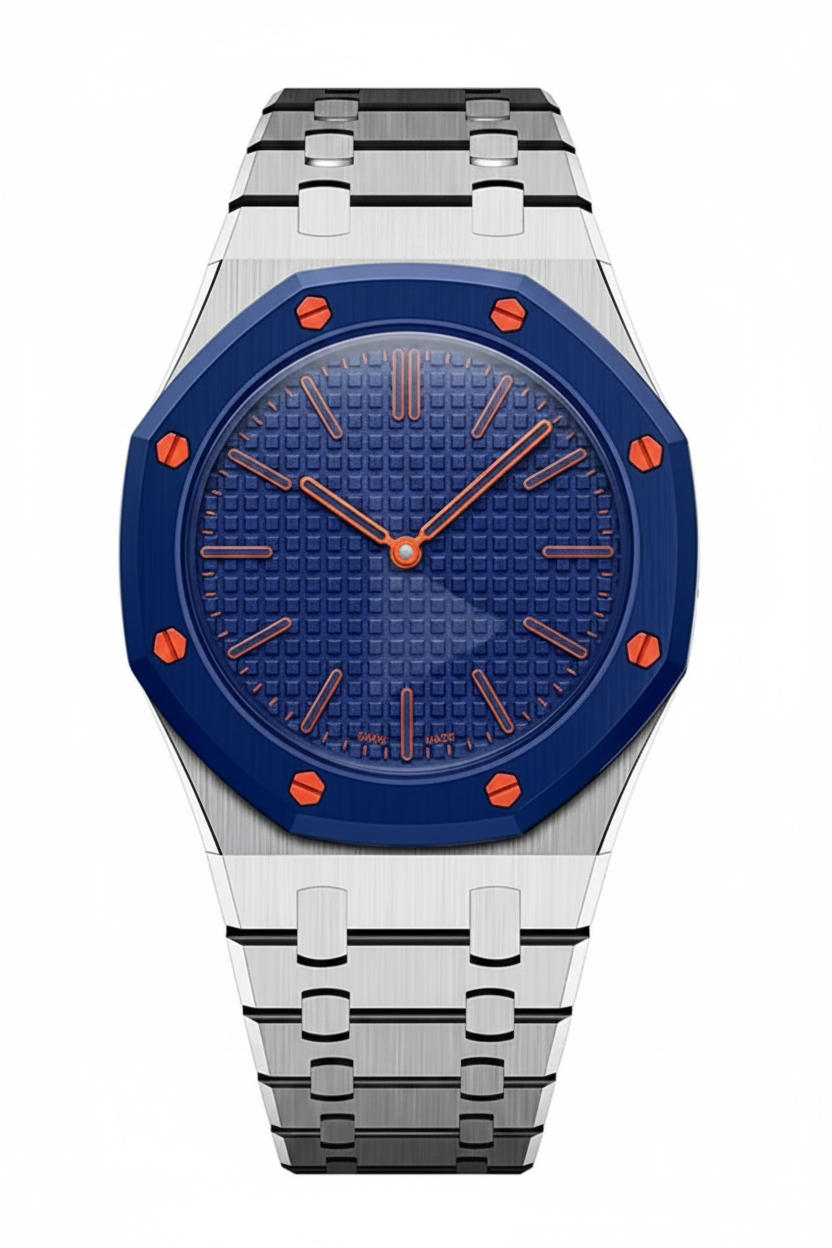 [Plus&Max]OAK POP EXCLUSIVE SILVER STEEL STRAP