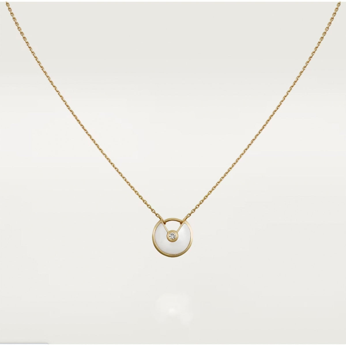 [Plus&Max]AMULETTE ROSE GOLD MOP NECKLACE