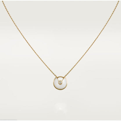 [Plus&Max]AMULETTE ROSE GOLD MOP NECKLACE