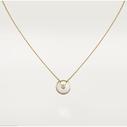 [Plus&Max]AMULETTE ROSE GOLD MOP NECKLACE