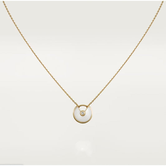 [Plus&Max]AMULETTE ROSE GOLD MOP NECKLACE