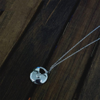 [Plus&Max]AMULETTE SILVER FULL DIAMOND NECKLACE