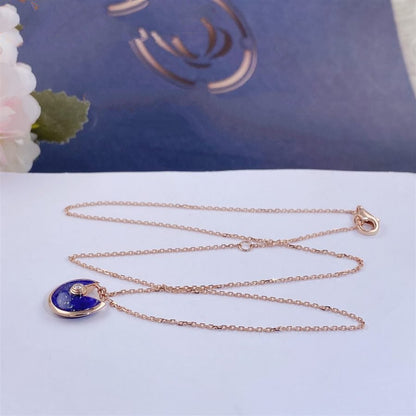 [Plus&Max]AMULETTE ROSE GOLD AGATE NECKLACE