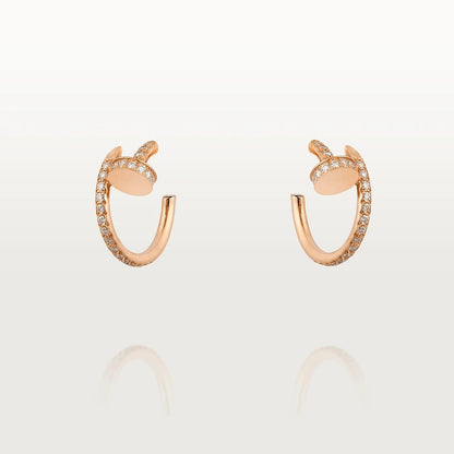 [Plus&Max]JUSTE EARRINGS 12.75MM PINK GOLD DIAMOND