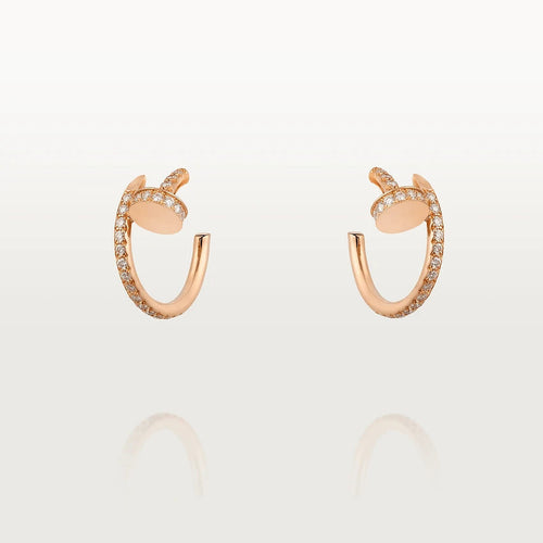 [Plus&Max]JUSTE EARRINGS 12.75MM PINK GOLD DIAMOND