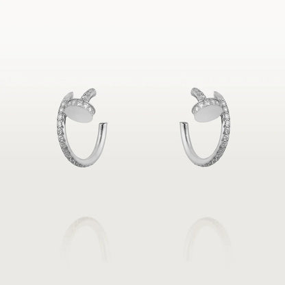 [Plus&Max]JUSTE EARRINGS 12.75MM SILVER DIAMOND