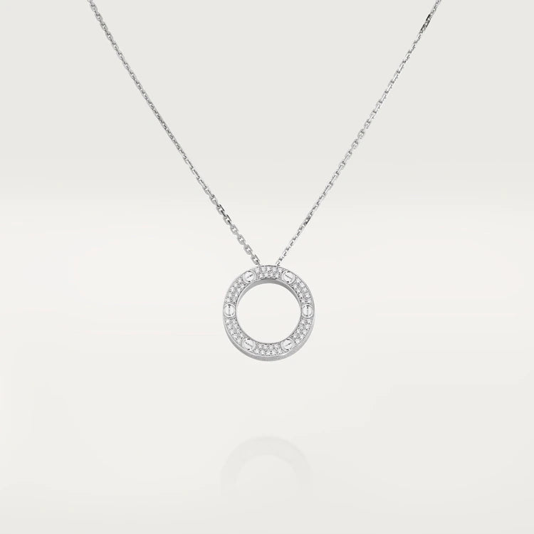 [Plus&Max]LOVE NECKLACE ADJUSTABLE SILVER