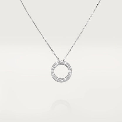 [Plus&Max]LOVE NECKLACE ADJUSTABLE SILVER