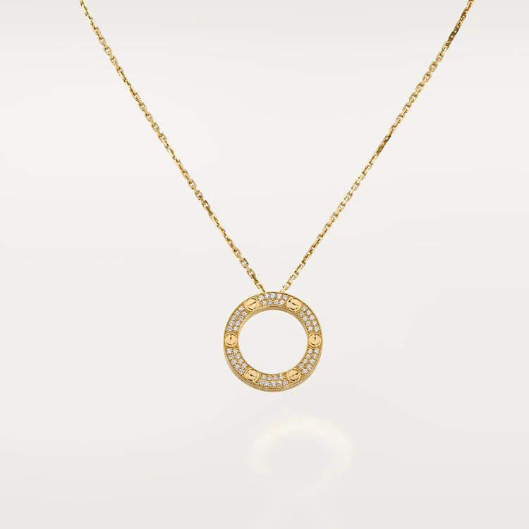 [Plus&Max]LOVE NECKLACE ADJUSTABLE ROSE GOLD