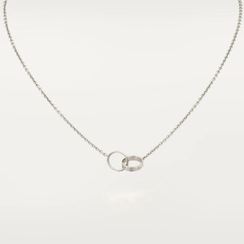 [Plus&Max]LOVE NECKLACE PINK GOLD AND SILVER