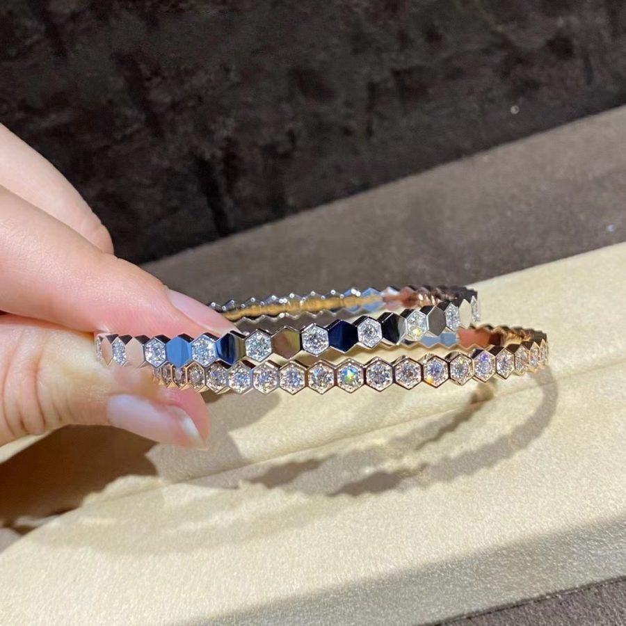 [Plus&Max]BEE LOVE GOLD BRACELET FULL DIAMOND