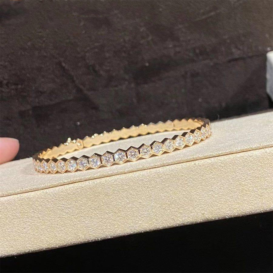 [Plus&Max]BEE LOVE GOLD BRACELET FULL DIAMOND