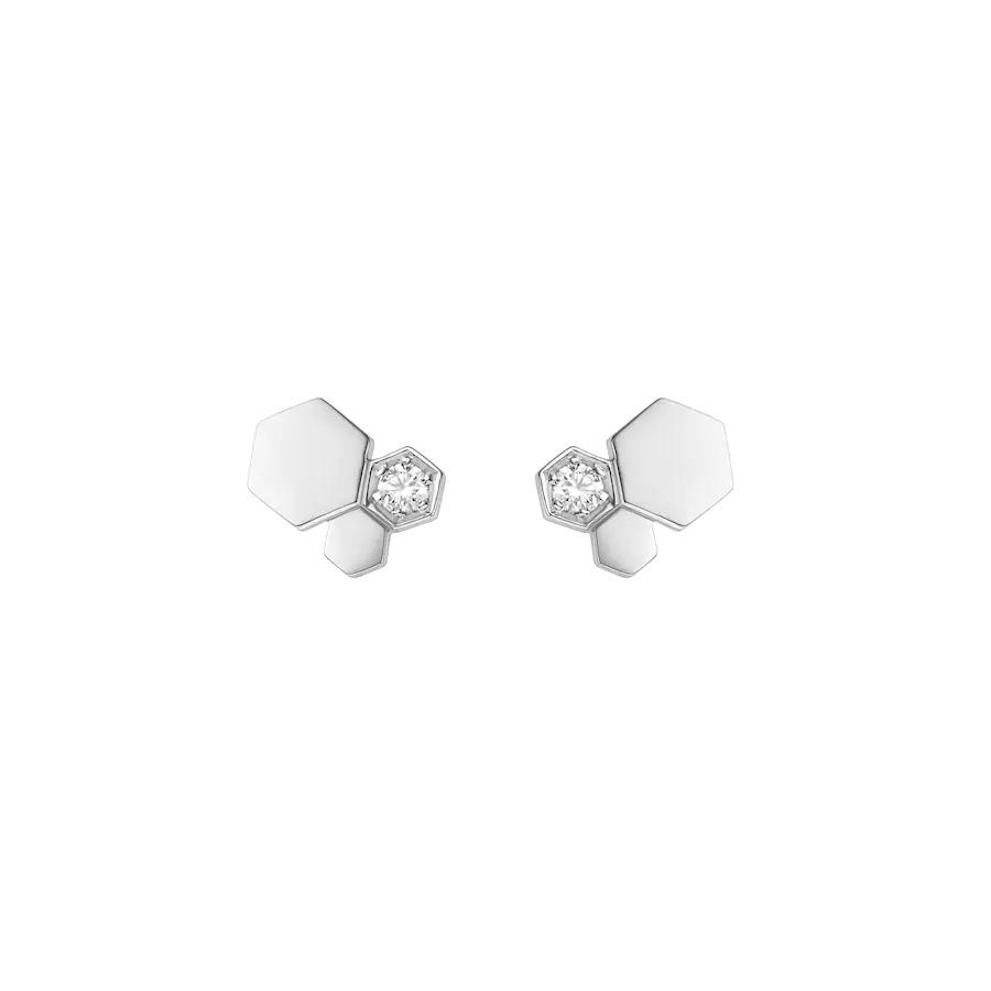 [Plus&Max]BEE LOVE SILVER DIAMOND EARRINGS