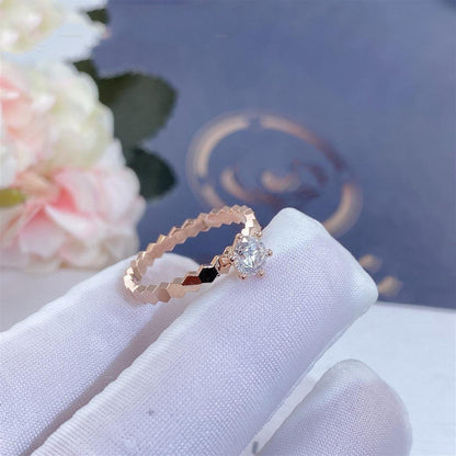 [Plus&Max]BEE LOVE RING PINK GOLD 1 DIAMOND