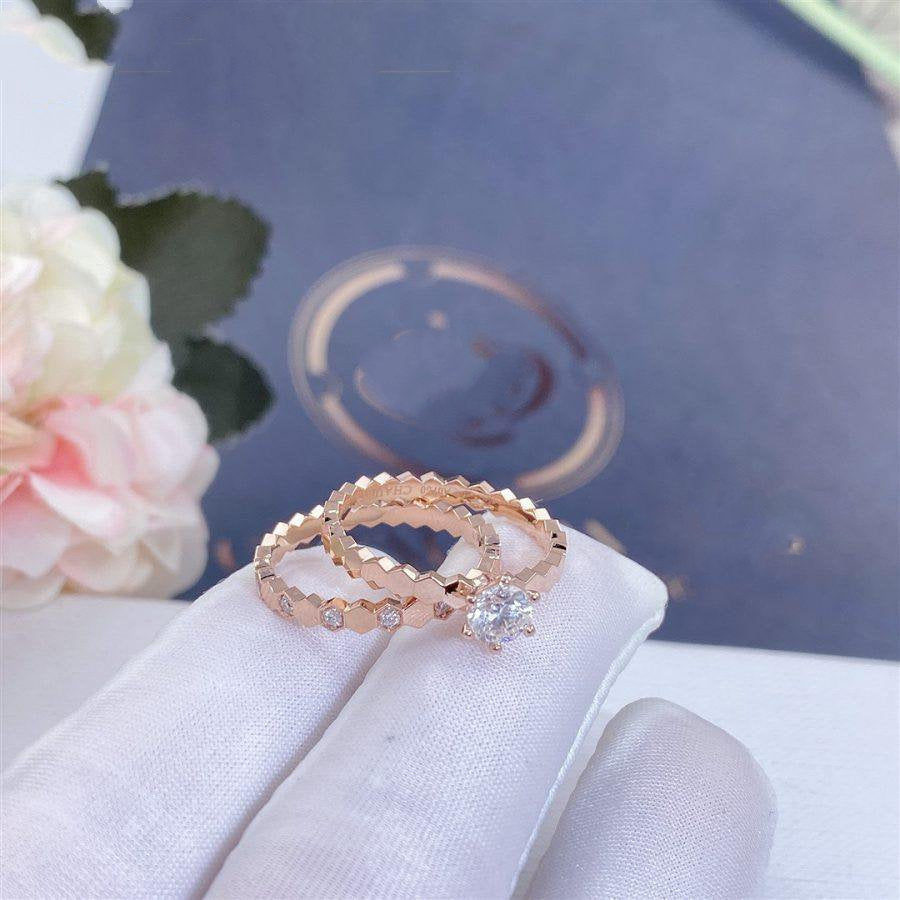 [Plus&Max]BEE LOVE RING PINK GOLD 1 DIAMOND