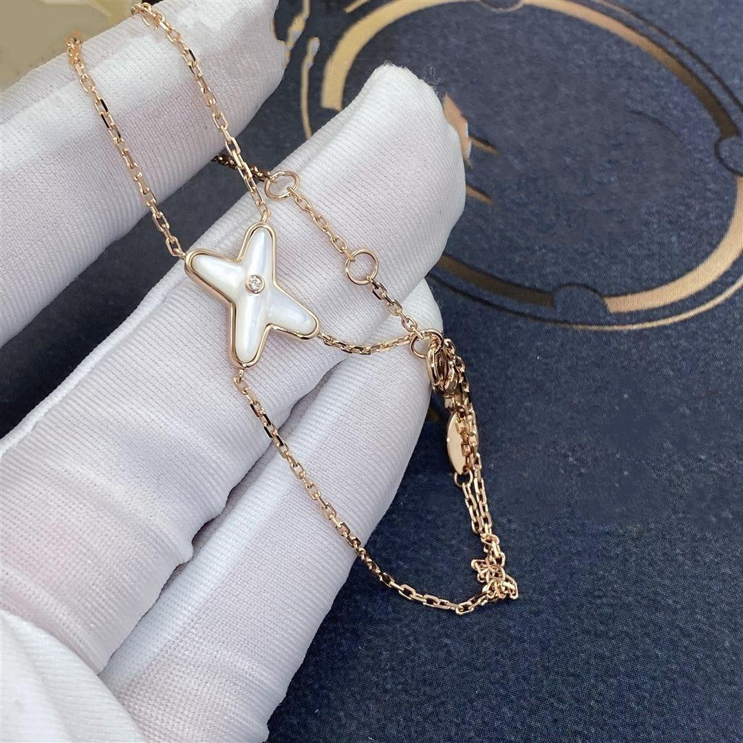 [Plus&Max]JEUX BRACELET WHITE MOP PINK GOLD 1 DIAMOND