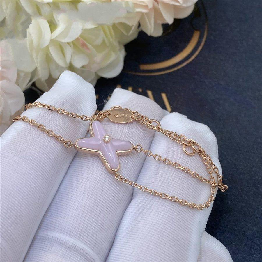 [Plus&Max]JEUX BRACELET PINK MOP PINK GOLD 1 DIAMOND