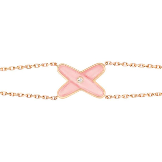 [Plus&Max]JEUX BRACELET PINK MOP PINK GOLD 1 DIAMOND