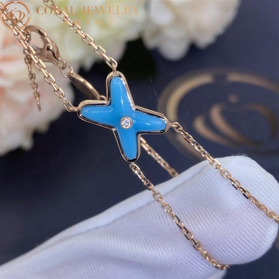 [Plus&Max]JEUX BRACELET TURQUOISE PINK GOLD 1 DIAMOND