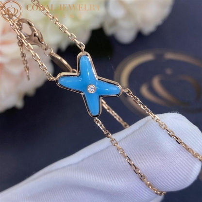 [Plus&Max]JEUX BRACELET TURQUOISE PINK GOLD 1 DIAMOND