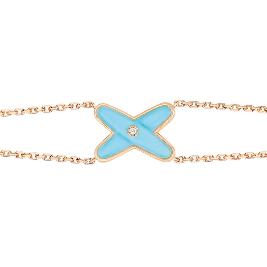 [Plus&Max]JEUX BRACELET TURQUOISE PINK GOLD 1 DIAMOND