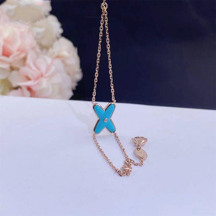 [Plus&Max]JEUX BRACELET TURQUOISE PINK GOLD 1 DIAMOND