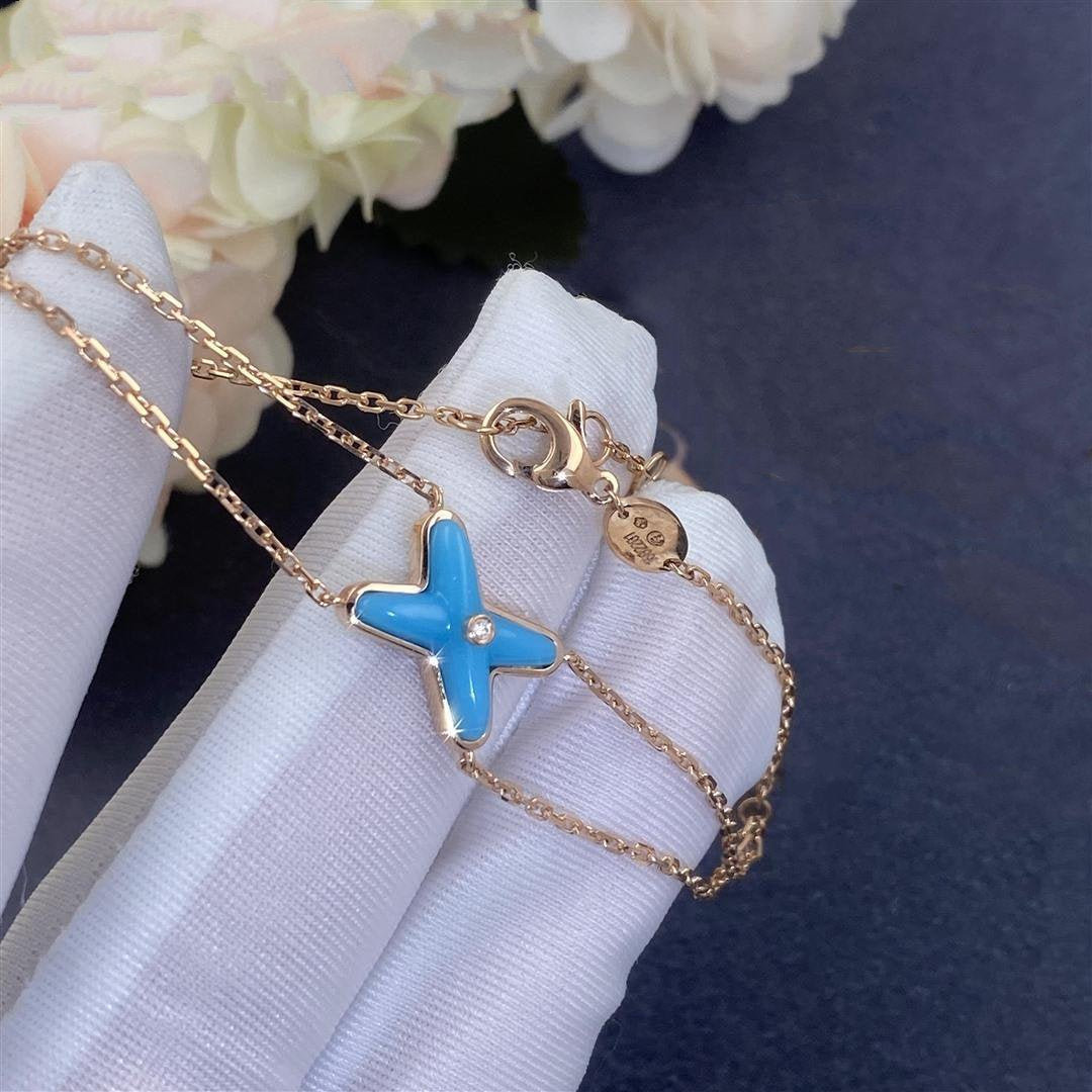 [Plus&Max]JEUX BRACELET TURQUOISE PINK GOLD 1 DIAMOND