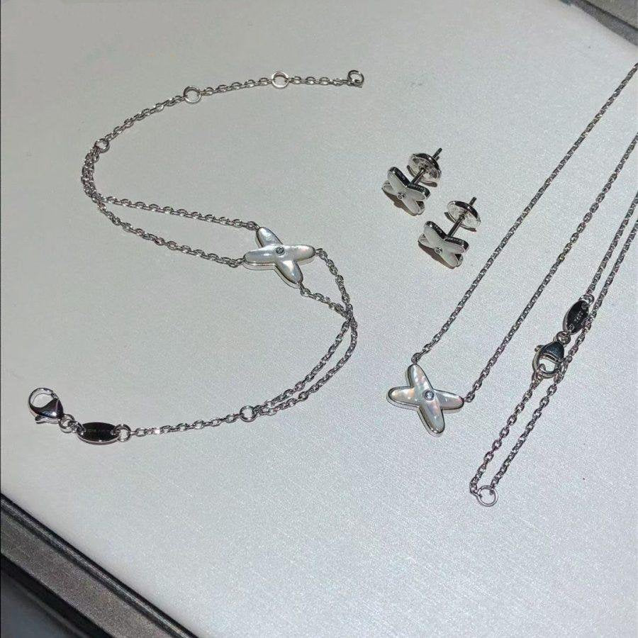 [Plus&Max]JEUX BRACELET WHITE MOP SILVER 1 DIAMOND
