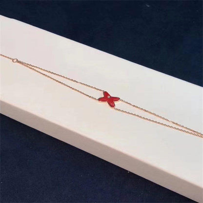 [Plus&Max]JEUX BRACELET CARNELIAN PINK GOLD 1 DIAMOND