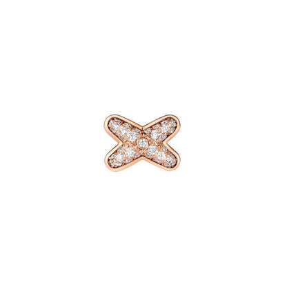 [Plus&Max]JEUX DE PINK GOLD DIAMOND EARRINGS
