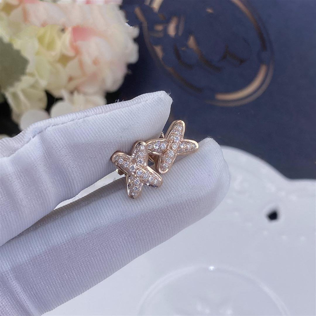 [Plus&Max]JEUX DE PINK GOLD DIAMOND EARRINGS