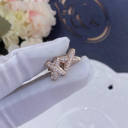 [Plus&Max]JEUX DE PINK GOLD DIAMOND EARRINGS