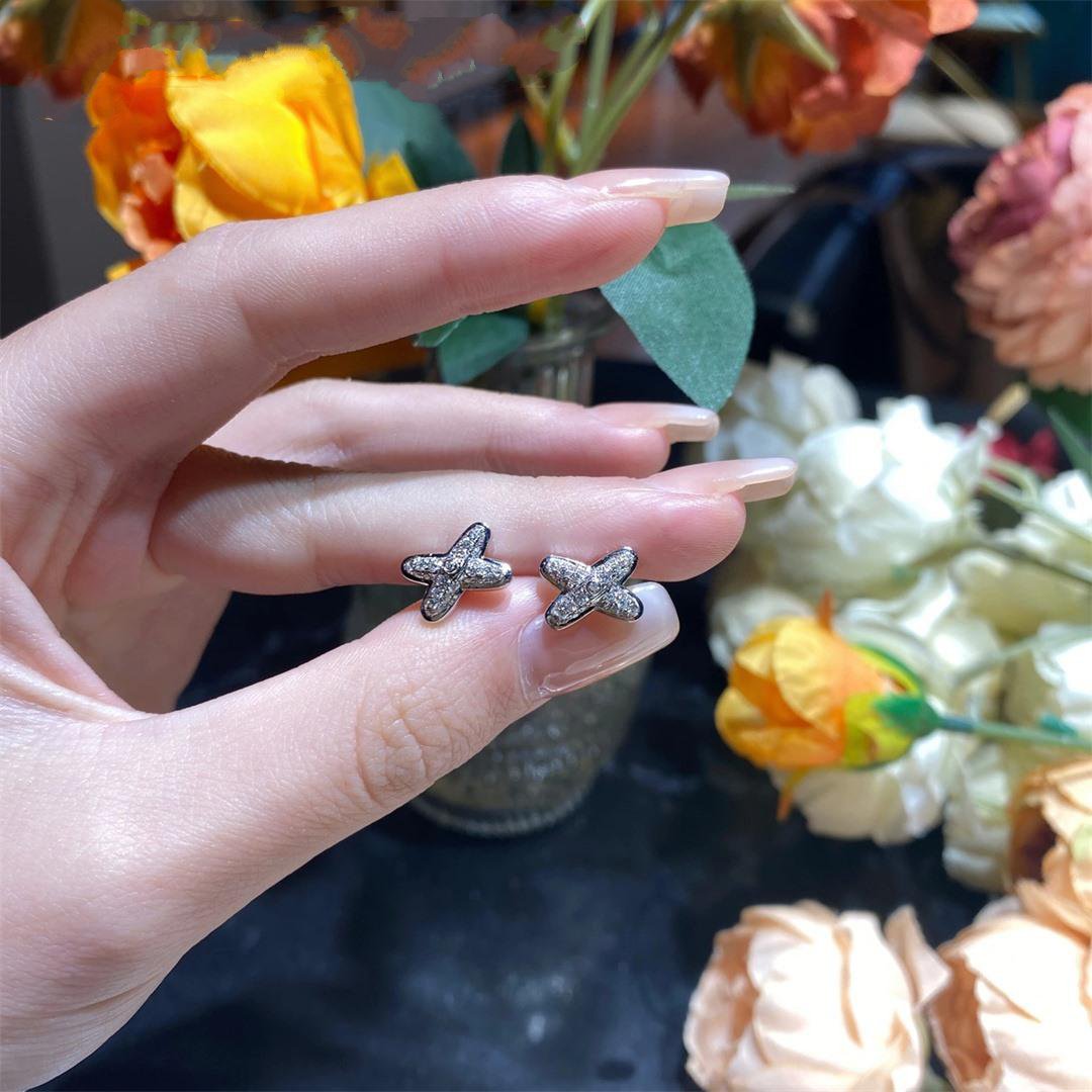 [Plus&Max]JEUX DE SILVER DIAMOND EARRINGS