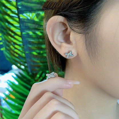 [Plus&Max]JEUX DE SILVER DIAMOND EARRINGS