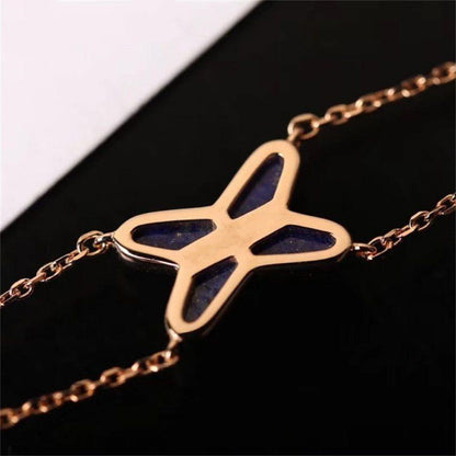 [Plus&Max]Hollow Design Four-Leaf Clover Flower Shape Bracelet
