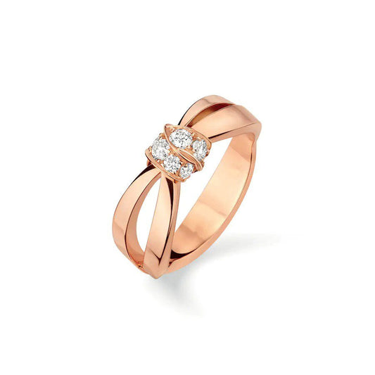 [Plus&Max]LIENS RING PINK GOLD DIAMOND