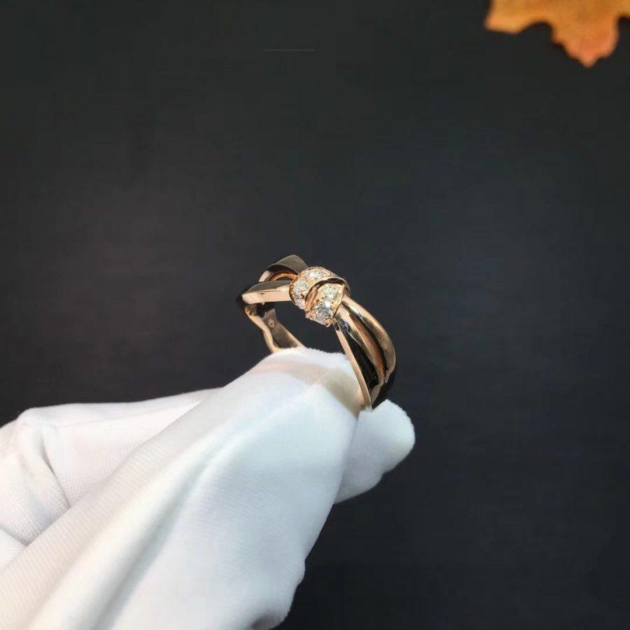 [Plus&Max]LIENS RING PINK GOLD DIAMOND