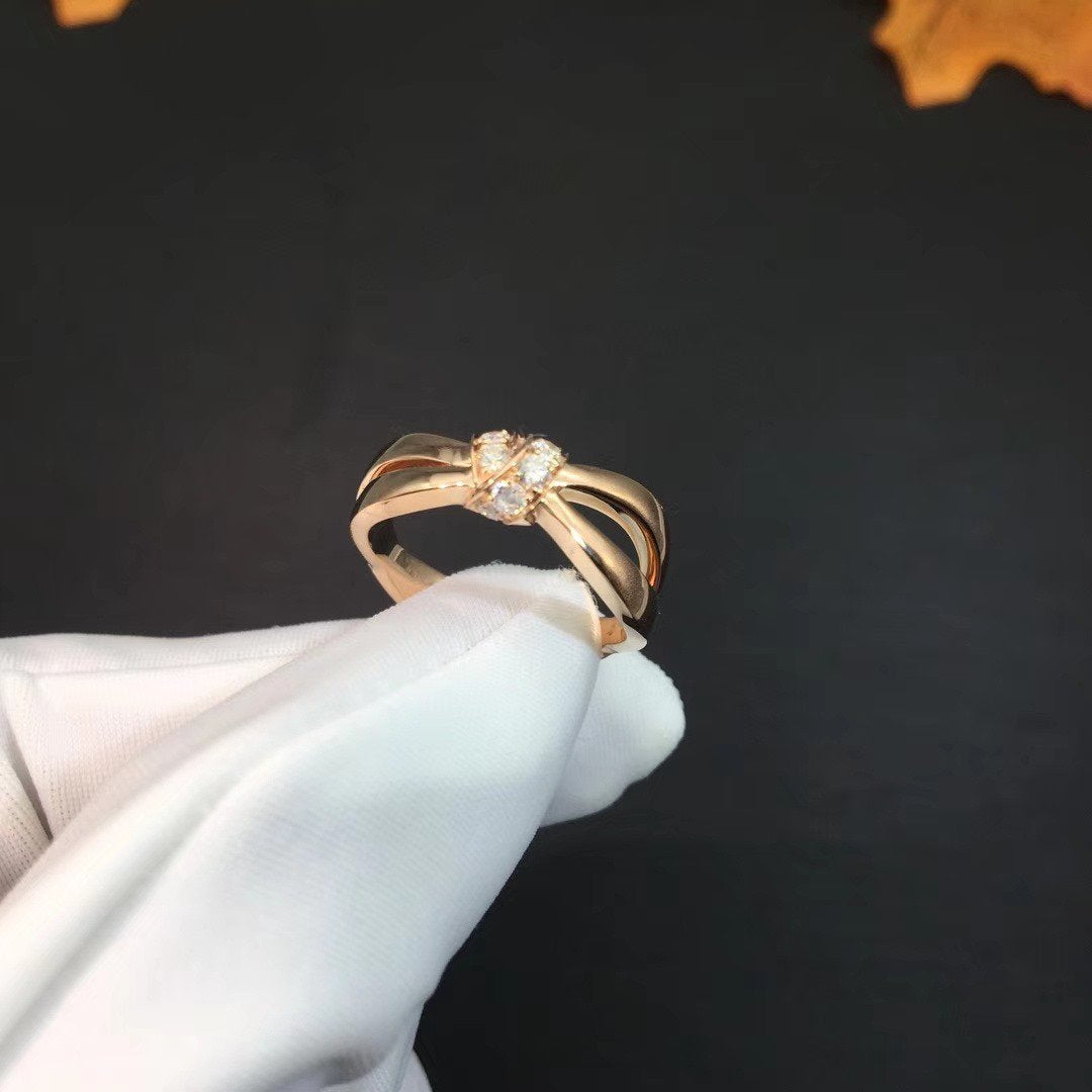 [Plus&Max]LIENS RING PINK GOLD DIAMOND