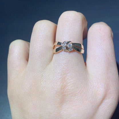 [Plus&Max]LIENS RING PINK GOLD DIAMOND