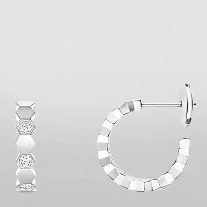 [Plus&Max]Hollow Design Four-Leaf Clover Flower Shape Earrings
