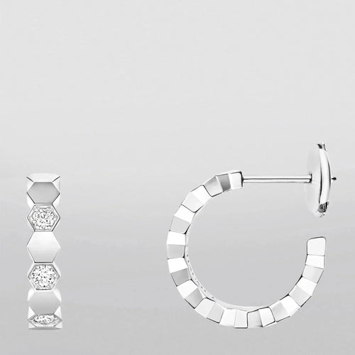 [Plus&Max]Hollow Design Four-Leaf Clover Flower Shape Earrings